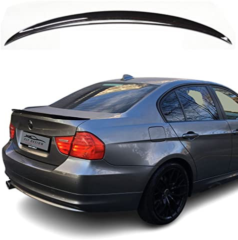 FLY DESIGN 70063 Heckspoiler passend für BMW E90 M3 3er, Heckflügel, Spoilerlippe für Auto Tuning, in P-Still, ABS Kunststoff, Saphirschwarz 475 lackiert