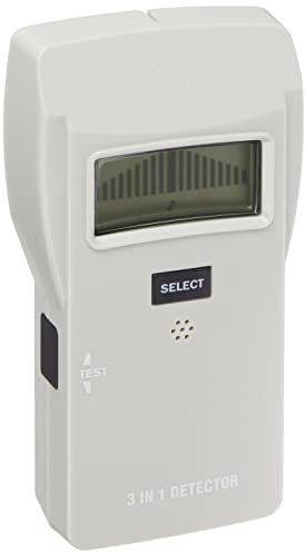 Amazon Basics Detector de vigas a gran profundidad 3 en 1 con pantalla LCD, Amarillo