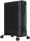 MYLEK Oil Filled Heater Radiators 2000W, Electric Portable Black Heaters, Adjustable Thermostat, 3 Heat Settings, Energy Efficient, Safety Tip Over Protection (2KW Black)