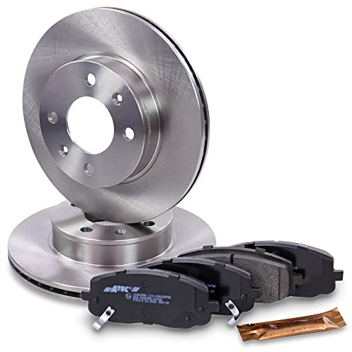 ATEC GERMANY Juego de frenos eje delantero incl. discos de freno Ø 241 mm ventilados + pastillas de freno delanteras Compatible con HYUNDAI i10 I (PA), KIA PICANTO I (SA)