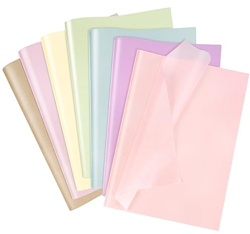 Larcenciel Papel de Seda, 70 Papel Seda Metalizado Brillante para Envolver, Embalaje Regalo Perlado de Colores para Cumpleaños, Bodas, Fiestas, Vacaciones, Conmemoración, 50 x 35cm