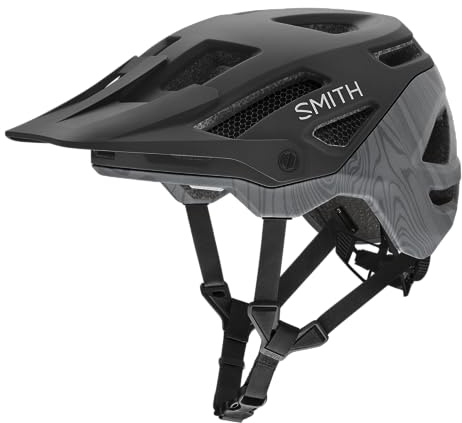 Smith Payroll MTB Cycling Helmet – Lightweight Adult Mountain Bike + E-Bike Helmet with MIPS Technology, Koroyd Coverage & Alecks Crash Detection – for Men & Women – Matte Black/Topo, Medium