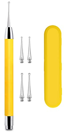 Sunydog Nettoyant Oreille,Nettoyeur de Cire d'oreille LED Lumière de Nettoyage d'oreille Earpick Dissolvant de Cérumen Lumineux Oreille Curette Lumière Cuillère Outil de Soins de Santé pour Adultes