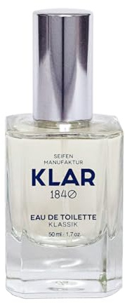 Klar Seifen Eau de Toilette Klassik, 50 ml, mit frischem Herrenduft, elegant, ideal für nach der Rasur, Parfüm, 11664
