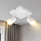 Lichtmaler Faretti LED Soffitto Orientabili - Lampada Soffitto Moderni Lampadario Bianco 2 Faretti Parete GU10 Illuminazione Soggiorno Cucina Salotto, Lampadina Non Inclusa, Base Quadrata