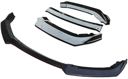 Spoiler Avant pour Citroen pour Berlingo 2009-2017 Lèvre Pare Chocs Avant Voiture 3 Pièces Kit Carrosserie Lèvre Diffuseur Séparateur Noir Pare Chocs Becquet sous Pare Choc Avant(3 Pcs)