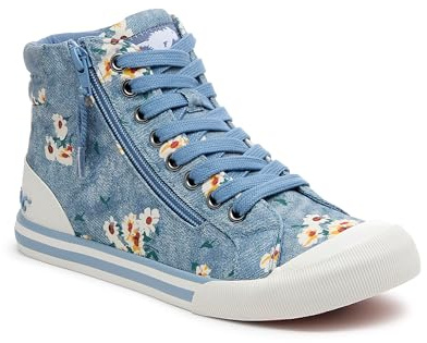 Rocket Dog Womens Jazzin Hi Sneaker, Blue, 6 UK