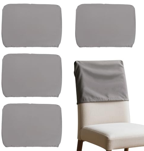 Sutowe 4-pack huvudkuddsöverdrag Elastisk polyester ryggstödsskydd Stol ryggskydd Dammtät ryggskydd Stretch Avtagbart universellt stolsöverdrag för matsal hotell kontor