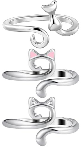 Ouligay 3 Pcs Crochet Ring for Finger, Adjustable Crochet Tension Ring Metal Open Yarn Guide, Knitting Loop Accessories for Faster Crocheting with Storage Box