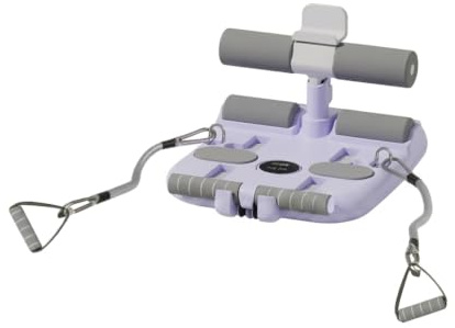 FytStycale Appareil D'entraînement Abdominal avec Cor Traction Stable Barre D'abdomina avec Ventouse Rembourré Barre Sit-Up Ventouse pour Adultes, Array, Violet