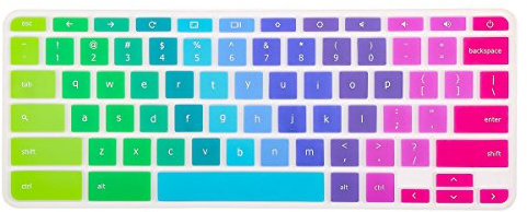 Keyboard Cover Skin Compatible Acer Chromebook R 11 CB5-132T CB3-131, Acer Chromebook R 13 CB5-312T,Acer Premium R11, Acer Chromebook 14 CB3-431 CP5-471,Acer Chromebook 15 CB3-531 CB5-571 C910,Rainbow