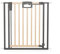 Geuther Türschutzgitter Easylock Plus | Treppenschutzgitter ohne Bohren Breite 80,5-88,5 cm | Türgitter Baby Holz-Metall | Kinderschutzgitter beidseitig öffnend | Kindersicherung Tür | Natur-Anthrazit