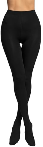 POMPEA Micropolar Collant Termici Donna, Calze Termiche Effetto Pile, Calzamaglia per Stagione Invernale Calda e Coprente