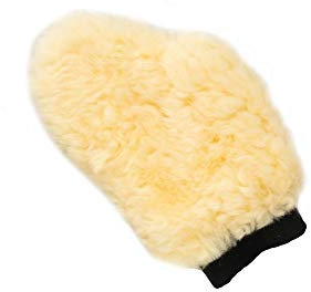 CALEVO Lammfell-Putzhandschuh