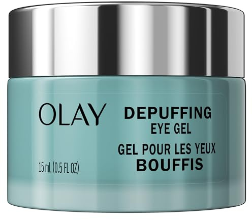 Olay Hyaluronic + Peptide 24 Gel Eye Cream, Fragrance-Free, 0.5oz (15 mL)