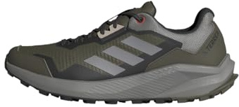 adidas Men's Terrex Trail Rider Trail Running Shoes, Olive Strata/Solid Grey/Orange, 7 UK