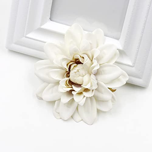 BONOOL Flor Artificial Dalia crisantemo Tocado decoración DIY Flor artesanía Flor Falsa (Color: D, tamaño: 10 Unidades)