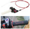 CGEAMDY Lenkergriffe Quick Turn Twist Gaszug Kit, Gasgriff Motorrad 22mm Quick Twister Mit Gaszug, Spezieller Schnelldreh-Gasgriff Mit Gasbowdenzug Motorrad(Rot)