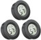 Hygrometer Thermometer Fathers Day Dad Gifts Round LCD Digital Round Temperature Humidity Meter Monitor Gauge for Greenhouse Dehumidifiers Humidifiers Basement Babyroom Home Office (3Pcs Black)