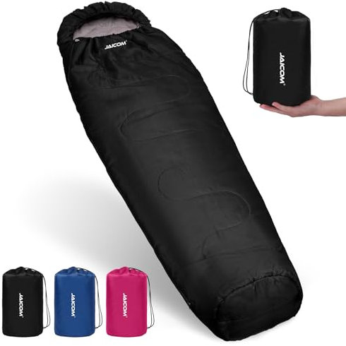 JAICOM Schlafsack - 4 Jahreszeiten Ultraleicht Mumienschlafsack [1600 g], Schlafsack Kleines Packmaß & Erwachsene Winter - Outdoor, Camping, Trekking, Indoor