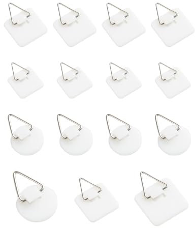 KGDUYC 15 ganci autoadesivi per foto, ganci autoadesivi per foto, ganci per cornici fotografiche, ganci per foto, robusti ganci autoadesivi per foto