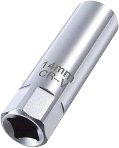 Zündkerzenschlüssel 14 mm,Zündkerzenschlüssel,Zündkerzen nuss,Zünkerzenschlüssel14,Universal Magnetic Flexible Zündkerzenstecker,für Satz Werkzeuge Zum Entfernen von Zündkerzen,Autoreparaturen