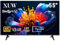 XUW 55inch UHD 4K Smart TV, D-LED backlight Television, Borderless Design,HDMI USB DVB-T2/S2 RJ45 Interface, large screen for living room, bedroom, home entertainment - black