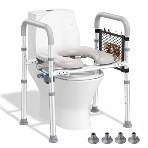 Elevador WC con Reposabrazos, Alzador Wc Adulto para Ancianos, Personas Mayores y Embarazadas, Seguridad y Soporte para Discapacitados (Sillón)