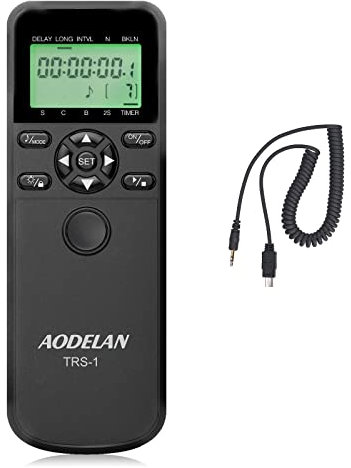 AODELAN Fernauslöser Kabel Auslöser Kamera Fernbedienung Kompatibel mit Sony, Kabelfernauslöser mit Intervall Timer Langzeitbellichtungen und Serienbildfunktion