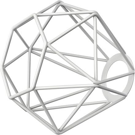 ledscom.de Pantalla Cage, blanca, 160mm Ø