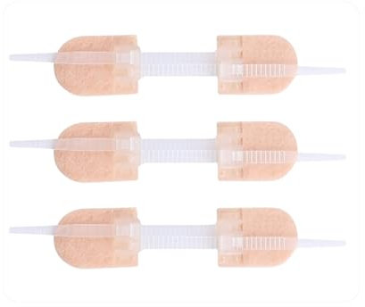 3 Stück Schnittwunde Reparatur Bandage, 70 mm x 12 mm Reißverschluss Wundnahtstreifen, Wundbandage Kleber aus Vliesstoff, Wundnahtstreifen-Strips Klammerpflaster für Erste Hilfe & Sicherheit