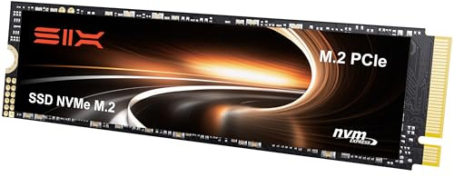 SIX NVME M.2 SSD PCIe 4.0-1T 2280 ssd, Lesen bis zu 7.400MB/s für Gaming PS5 Speichererweiterung mit heatsink, Interne Solid-State-Laufwerk gen 4x4 für Laptop Desktop