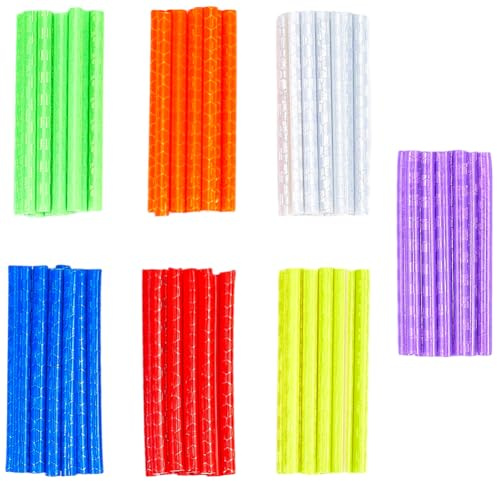SOFPLATE 70 unidad de Cubiertas para Radios de Bicicleta Reflectores de Radios de Bicicleta Tubo de Columna Reflectante de Colores Tiras de Plástico de 2.9 pulgadas para Visibilidad de Ruedas de Bicic
