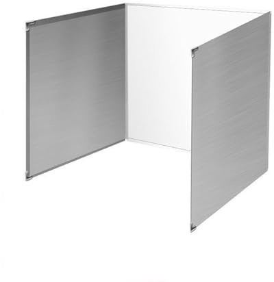 BlesConi Grille de protection anti-éclaboussures d'huile pliable en acier inoxydable pour cuisinière à gaz, écran de protection contre les éclaboussures de cuisine, réglable et facile à nettoyer (29 x