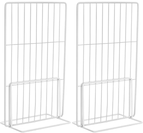 DOITOOL 2 Pcs Adjustable Freezer Divider for Deep Freezer, 12 Inch Height Wire Shelf Organizer, Metal Separator Partition Rack for Fridge Refrigerator Storage Sorting