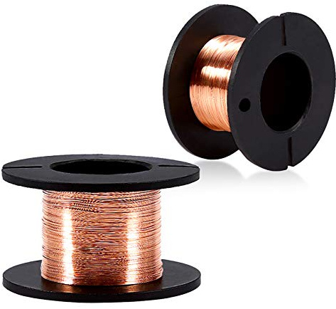 5PCES Fil de cuivre émaillé 0.1mm émaillé Aimant enroulement de fil, avec couche d'isolation, pour les bobines serrées de fil isolé