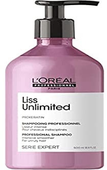 L'Oréal Professionnel Paris Shampoo professionale per capelli crespi Liss Unlimited Serie Expert, Formula lisciante anti-crespo, 500 ml