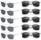 FSMILING 10 Stück Party Sonnenbrille Set Lustige Partybrillen weiss Retro Sonnenbrille Weiß Party Brille Set Für Herren Damen