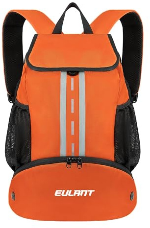 EULANT Sacs à Dos de Football avec Compartiment à Chaussures,Sacs de Sport Imperméables pour Basketball/Natation/Camping/Entraînement/Plage,Sac à Dos avec Compartiment Inférieur,Basic Version