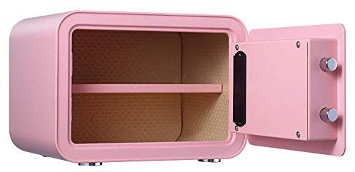 Coffre-fort ignifuge étanche Coffre-fort Petit coffre-fort Fichier domestique Coffre-fort d'argent Boîte de verrouillage de bureau Chevet Électronique Rose Coffre-fort Armoire de rangement tout en