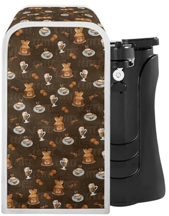 TODIYADDU Dessert Coffee Electric Can Opener Covers Trendy Can Opener Dust Cover with Versatile Storage Universal Can Opener Cover Suitable for Various Types Dust and Stain Protection