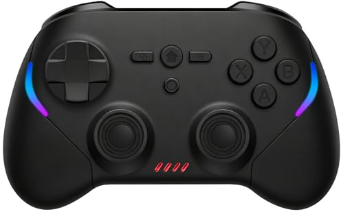 Joso Mobile Gaming Controller, Wireless Game Controller for iPad/Tablet/iPhone/Android/Switch/Switch 2/Lite/OLED/PC, Handheld Gamepad with Hall Effect Joysticks/Triggers/6-Axis Gyro - Black