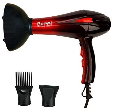 Secador de pelo profesional 4000w BP-5500 para 3 temperaturas 2 velocidades RIZADOR 3 en 1
