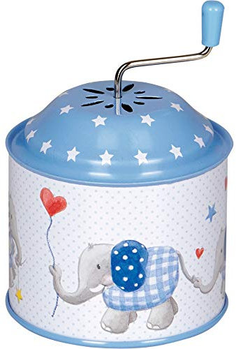 Die Spiegelburg 14179 Spieluhrdose Elefant BabyGlück, hellblau