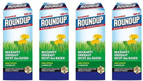 Evergreen Garden Care Deutschland GmbH Roundup Rasen-Unkrautfrei Konzentrat 2 l - zur Einzelpflanzenbehandlung von Unkräutern im Rasen