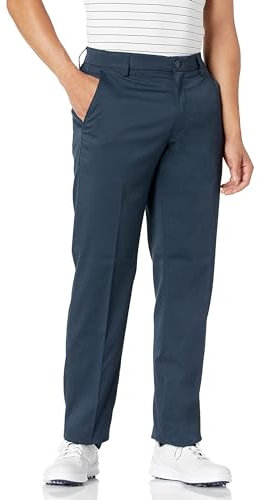 Amazon Essentials Herren Golf-Stretchhose, Gerade Geschnitten, Marineblau, 34W / 34L