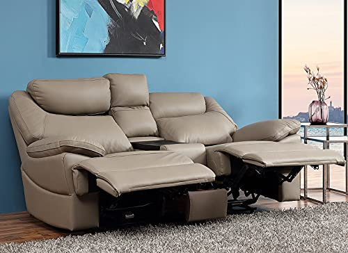 Mapo Möbel Elektrisches Ledersofa Kinosofa mit Bluetooth-Stereo-Lautsprechern und induktivem Laden 3581ee-Cup-2MM-A2847