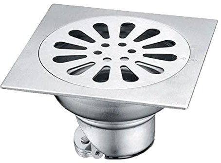 Drenaje de Ducha Cuadrado de Acero Inoxidable,Desagüe de Suelo,Cuarto De Acero Inoxidable Cuarto De Baño Anti-Olor Drain,con Filtro extraíble,Escurridor de Piso de inserción de Azulejos