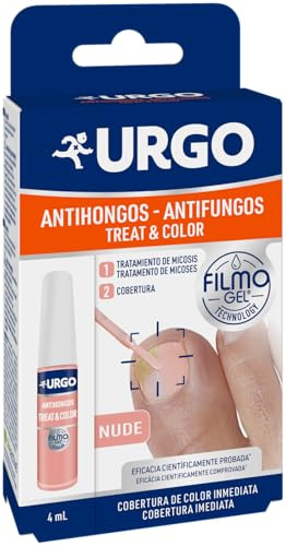 Urgo - Treat & Color Filmogel® Nude- Tratamiento de los hongos en las uñas (onicomicosis o micosis de la uña) - Fórmula 2 en 1 anti-hongos - Frasco de 4 ml