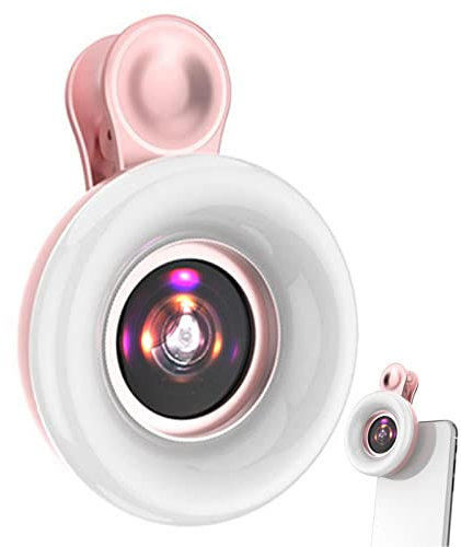 Youngwier Smartphone Camera Lens,Macro Photography Lens For Smartphone, Portable Photography Phone, Macro Fill Light LED Fill Lamp For Ultra Bright Photo And Video Lighting